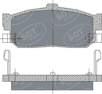 SCT-MANNOL SP 139 PR - Тормозные колодки, дисковые, комплект www.autospares.lv