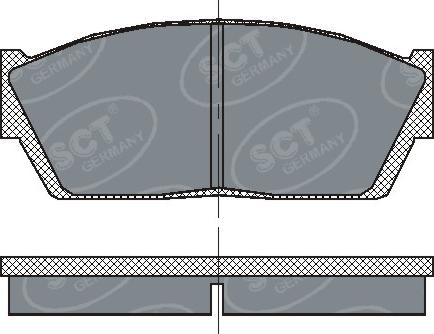 SCT-MANNOL SP 120 PR - Bremžu uzliku kompl., Disku bremzes autospares.lv