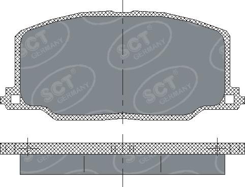 SCT-MANNOL SP 123 PR - Bremžu uzliku kompl., Disku bremzes autospares.lv