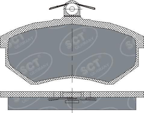 SCT-MANNOL SP 176 PR - Bremžu uzliku kompl., Disku bremzes www.autospares.lv