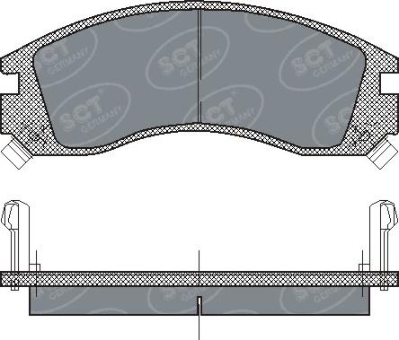 SCT-MANNOL SP 171 PR - Тормозные колодки, дисковые, комплект www.autospares.lv