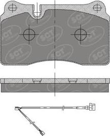 SCT-MANNOL SP 396 PR - Bremžu uzliku kompl., Disku bremzes www.autospares.lv