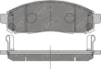 SCT-MANNOL SP 391 PR - Bremžu uzliku kompl., Disku bremzes www.autospares.lv