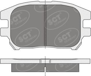 SCT-MANNOL SP 347 PR - Bremžu uzliku kompl., Disku bremzes www.autospares.lv