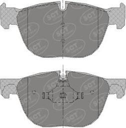 SCT-MANNOL SP 356 PR - Тормозные колодки, дисковые, комплект www.autospares.lv