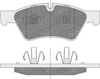 SCT-MANNOL SP 352 PR - Bremžu uzliku kompl., Disku bremzes www.autospares.lv