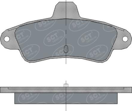 SCT-MANNOL SP 304 PR - Bremžu uzliku kompl., Disku bremzes www.autospares.lv