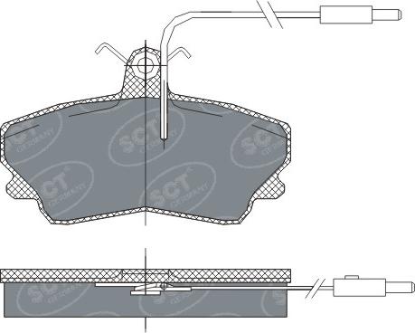 SCT-MANNOL SP 300 PR - Bremžu uzliku kompl., Disku bremzes www.autospares.lv