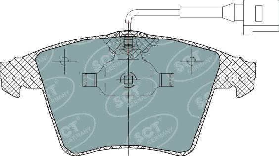 SCT-MANNOL SP 311 PR - Bremžu uzliku kompl., Disku bremzes autospares.lv