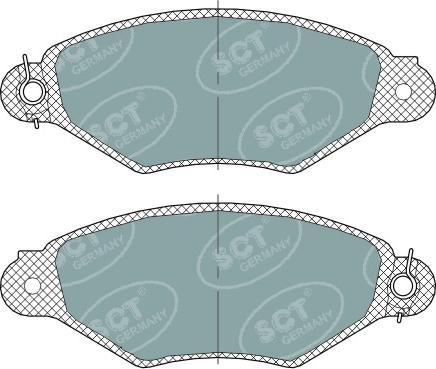 SCT-MANNOL SP 312 PR - Bremžu uzliku kompl., Disku bremzes autospares.lv