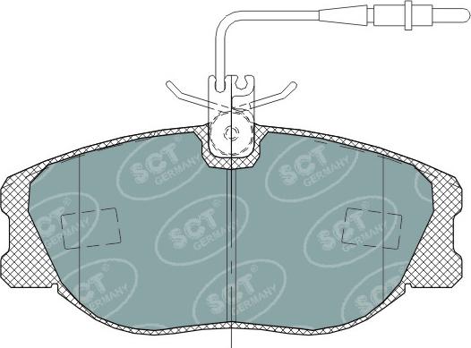 SCT-MANNOL SP 317 PR - Bremžu uzliku kompl., Disku bremzes autospares.lv