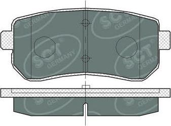 SCT-MANNOL SP380 - Brake Pad Set, disc brake www.autospares.lv