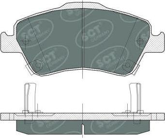 SCT-MANNOL SP 381 PR - Bremžu uzliku kompl., Disku bremzes www.autospares.lv