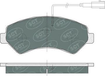 SCT-MANNOL SP 387 PR - Bremžu uzliku kompl., Disku bremzes autospares.lv