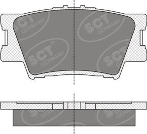 SCT-MANNOL SP336 - Bremžu uzliku kompl., Disku bremzes www.autospares.lv