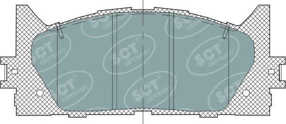 SCT-MANNOL SP325 - Bremžu uzliku kompl., Disku bremzes www.autospares.lv