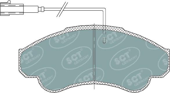 SCT-MANNOL SP 322 PR - Тормозные колодки, дисковые, комплект www.autospares.lv