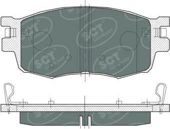 SCT-MANNOL SP 379 PR - Bremžu uzliku kompl., Disku bremzes www.autospares.lv