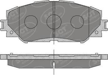 SCT-MANNOL SP 377 - Bremžu uzliku kompl., Disku bremzes www.autospares.lv