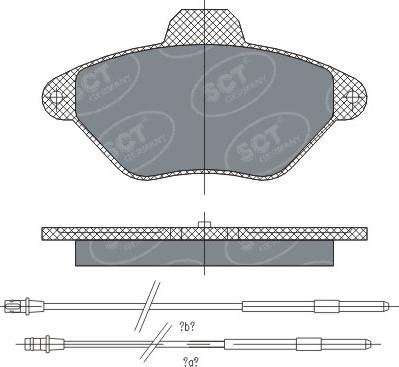 SCT-MANNOL SP 299 PR - Bremžu uzliku kompl., Disku bremzes www.autospares.lv