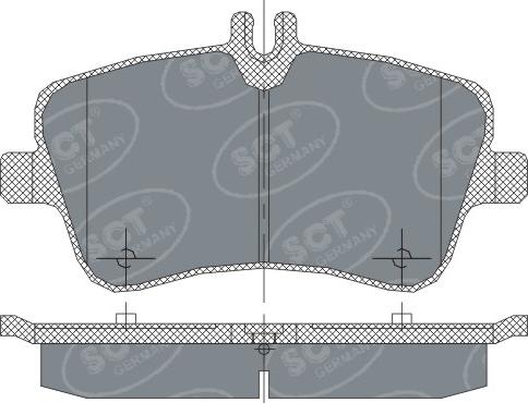 SCT-MANNOL SP 246 - Bremžu uzliku kompl., Disku bremzes www.autospares.lv