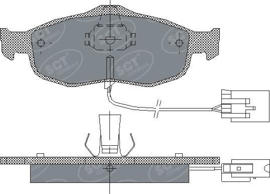 SCT-MANNOL SP 204 PR - Bremžu uzliku kompl., Disku bremzes www.autospares.lv