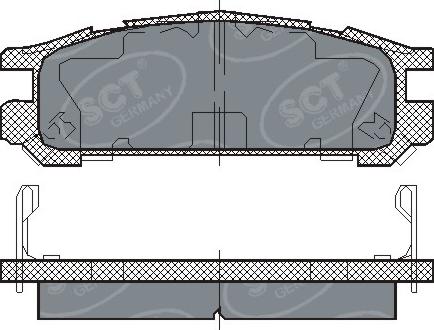 SCT-MANNOL SP 211 PR - Bremžu uzliku kompl., Disku bremzes www.autospares.lv