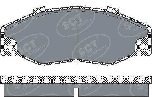 SCT-MANNOL SP218 - Bremžu uzliku kompl., Disku bremzes www.autospares.lv