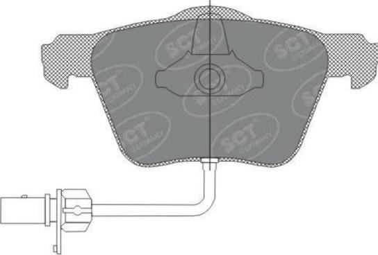 SCT-MANNOL SP 282 PR - Bremžu uzliku kompl., Disku bremzes autospares.lv