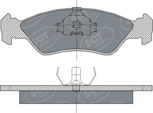 SCT-MANNOL SP236 - Bremžu uzliku kompl., Disku bremzes autospares.lv