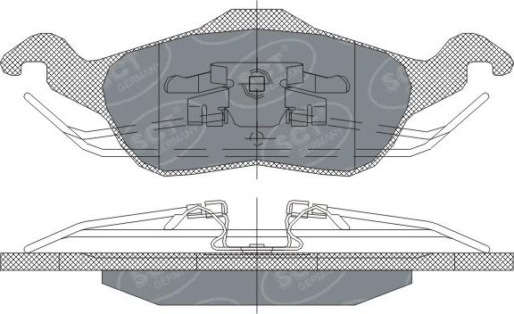 SCT-MANNOL SP 237 - Тормозные колодки, дисковые, комплект www.autospares.lv