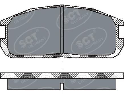 SCT-MANNOL SP220 - Bremžu uzliku kompl., Disku bremzes www.autospares.lv