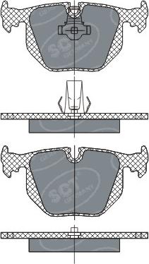 MDR MRP-2L00 - Brake Pad Set, disc brake www.autospares.lv