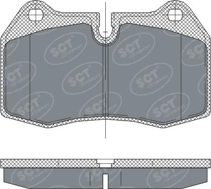 SCT-MANNOL SP 272 PR - Bremžu uzliku kompl., Disku bremzes www.autospares.lv