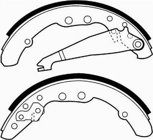 SCT-MANNOL SS 506 - Brake Shoe Set, parking brake www.autospares.lv