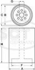 SCT-MANNOL ST 6059 - Degvielas filtrs www.autospares.lv