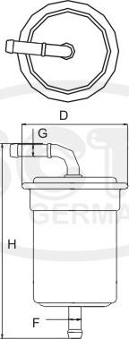 SCT-MANNOL ST 6161 - Degvielas filtrs www.autospares.lv