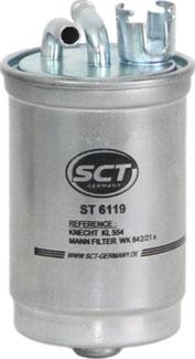 SCT-MANNOL ST 6119 - Degvielas filtrs www.autospares.lv