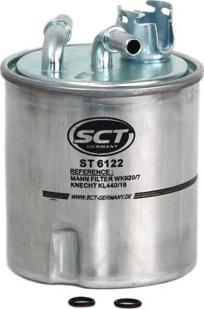 SCT-MANNOL ST 6122 - Degvielas filtrs www.autospares.lv