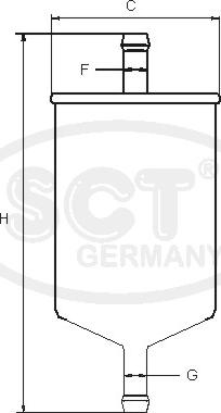 SCT-MANNOL ST 755 - Degvielas filtrs www.autospares.lv