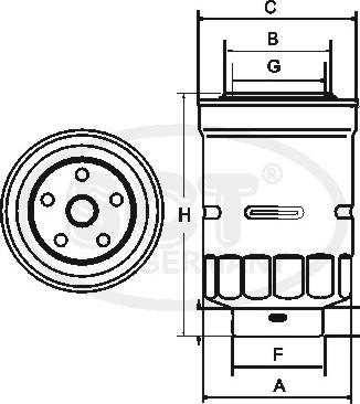 SCT-MANNOL ST 307 - Топливный фильтр www.autospares.lv