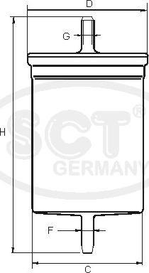 SCT-MANNOL ST 321 - Degvielas filtrs www.autospares.lv