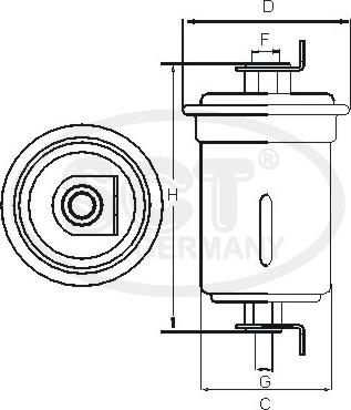 SCT-MANNOL ST 784 - Degvielas filtrs autospares.lv