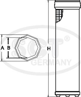 SCT-MANNOL SW 3827 - Gaisa filtrs www.autospares.lv