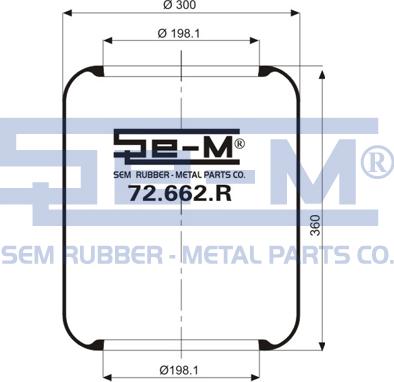 Sem Lastik 72.662.R - Pneimoatsperes spilvens, Pneimopiekare autospares.lv