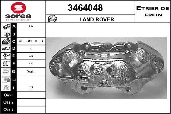 Sera 3464048 - Bremžu suports www.autospares.lv