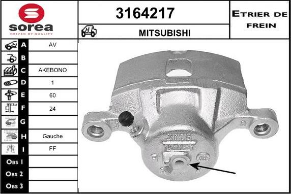 Sera 3164217 - Bremžu suports autospares.lv