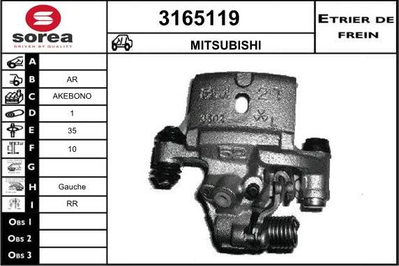 Sera 3165119 - Bremžu suports autospares.lv