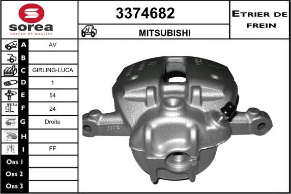 Sera 3374682 - Bremžu suports autospares.lv