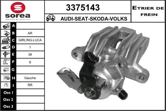 Sera 3375143 - Bremžu suports autospares.lv